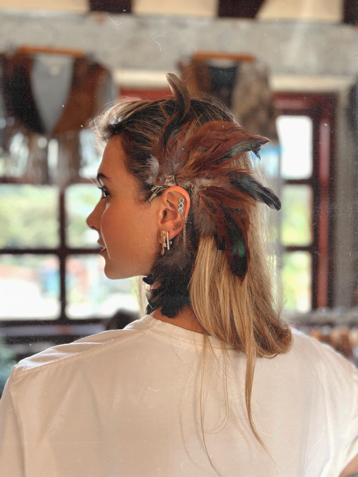 Ear cuff Pluma