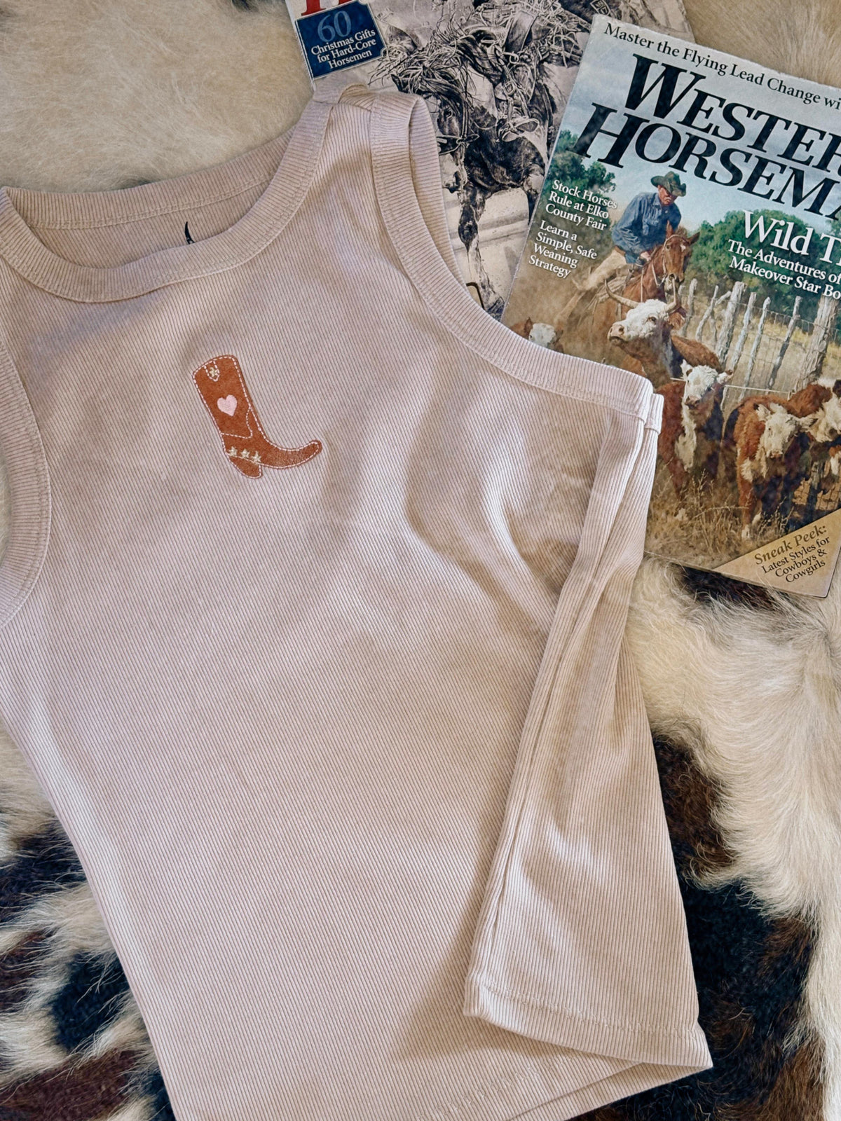 Cowgirl Boot Tank Top