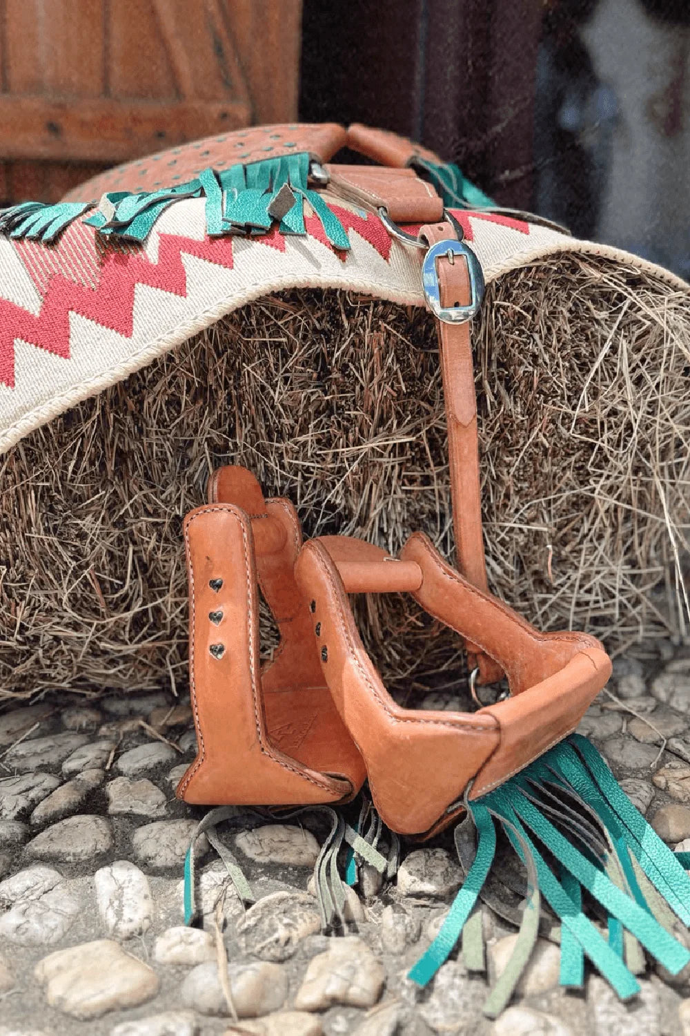 Wild West Turquoise / Estribos de Flecos