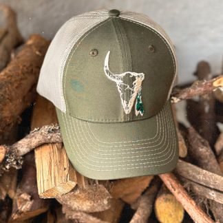 Olive old western cap