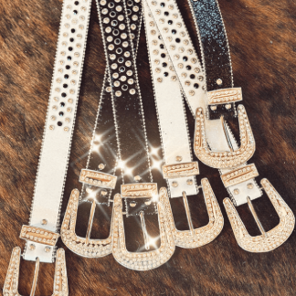 Cowgirl Diva Belt Blanca