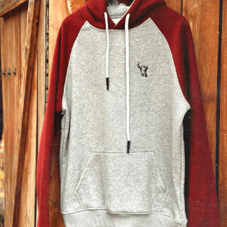 Red & Gray Hoodie